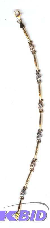 TRI Color Bracelet 1.9 dwt (pennyweight)Speci...