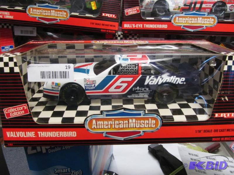 lot 19 image: 1993 Ertl American Muscle #6 Martin Valvoline NASCAR 118 Die Cast Car