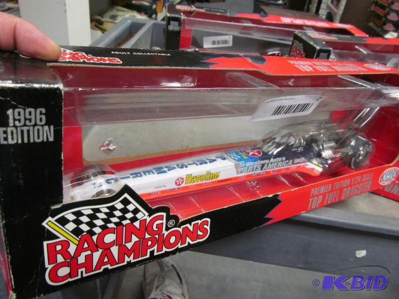 lot 2 image: 1996 Racing Champions 124 Scale Die Cast TF Dragster Shelly Western Auto Parts Dragster NHRA