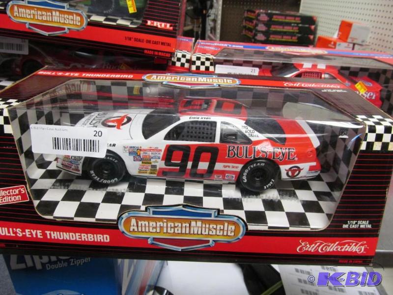 lot 20 image: 1995 Ertl American Muscle #Irvin Bulls-Eye NASCAR 118 Die Cast Car
