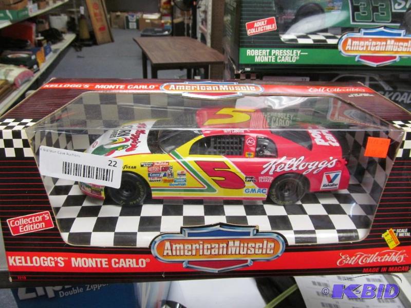 lot 22 image: 1995 Ertl American Muscle #5 LeBonte Kelloggs NASCAR 118 Die Cast Car