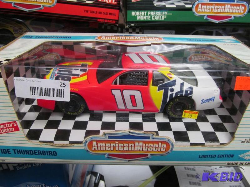 lot 25 image: 1995 Ertl American Muscle #10 Rudd Tide NASCAR 118 Die Cast Car