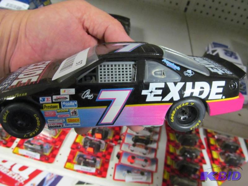 lot 97 image: #7 Geoff Bodine Excide Loose Racing Champions 124 NASCAR Die Cast Car