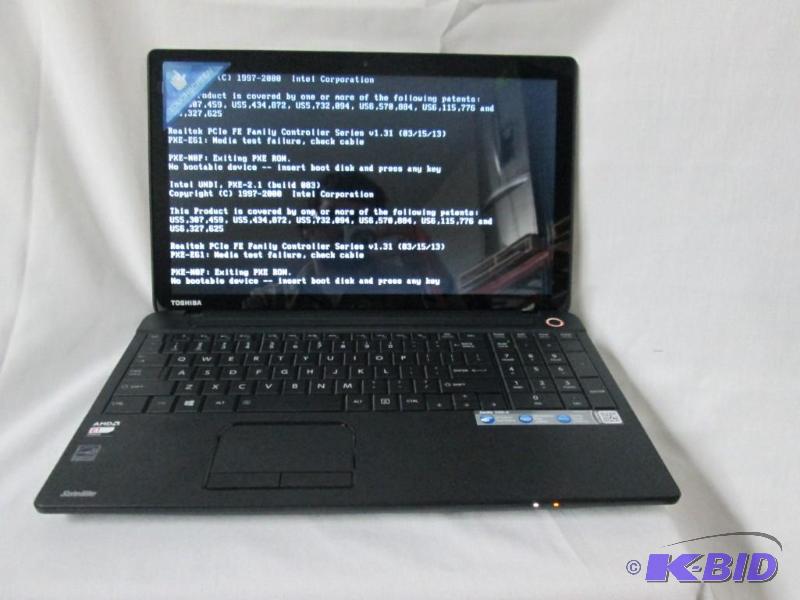lot 16 image: Toshiba Satellite 15.6 4GB Touch Screen Laptop