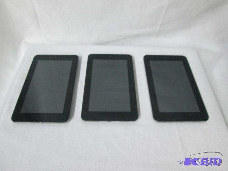 lot 23 image: (3) HP Slate 7 8GB Android Tablets