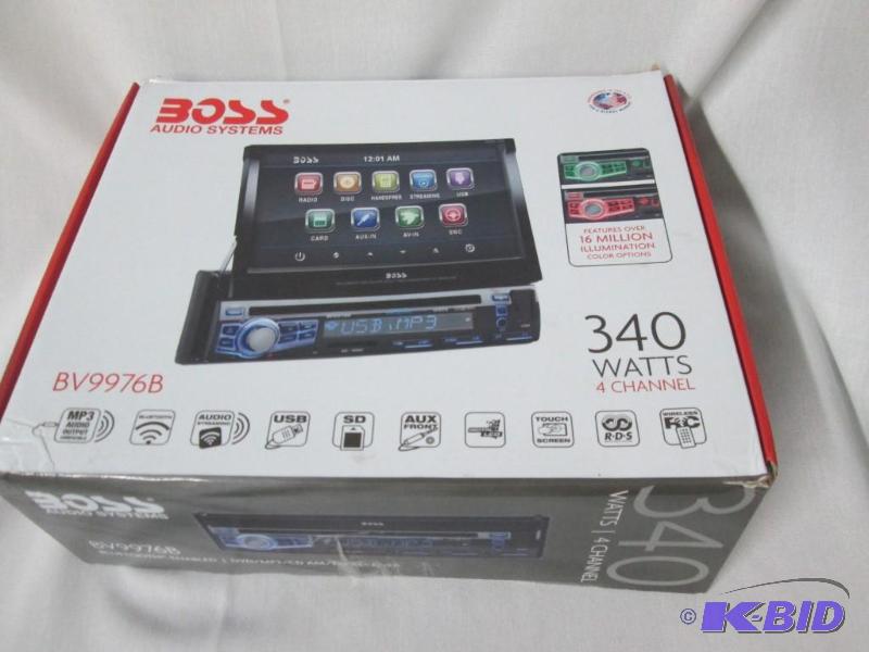 lot 29 image: Boss DVD Bluetooth Car Stereo w 7 Touch Screen
