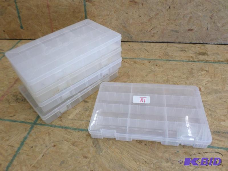 (5) Plastic Tackle Trays (Full-Sized)...