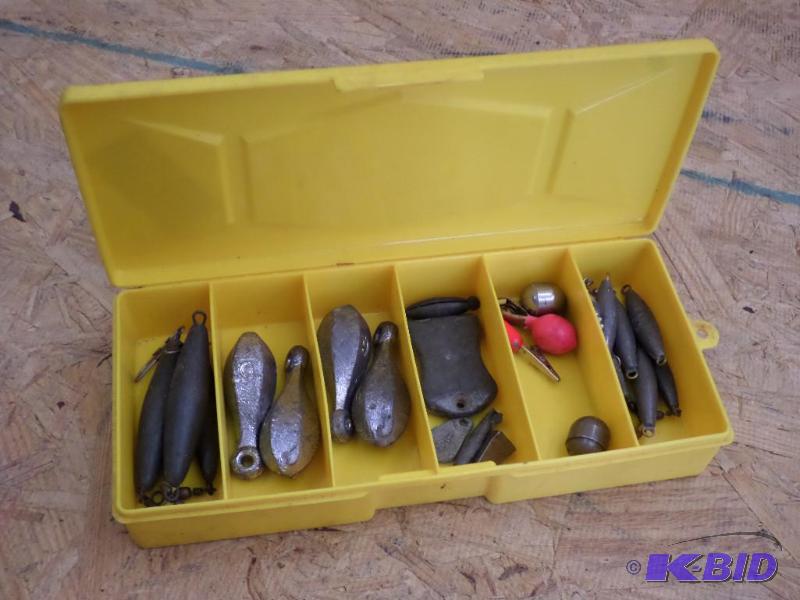 Bass Pro Shops Tackle Box Full Of Various Sin...
