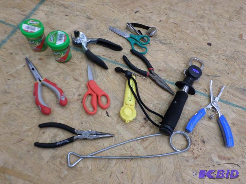 Bag Of Various Fishing Tools &amp Etc...