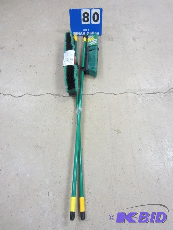 lot 00080 image: 2 New Quickie & Ace Push Brooms