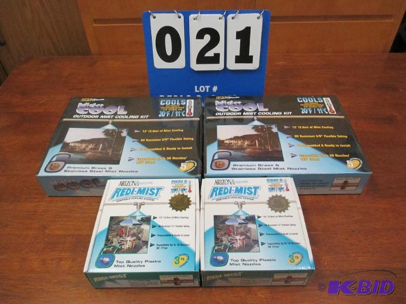 lot 21 image: Complete Outdoor Mist Cooling Kit