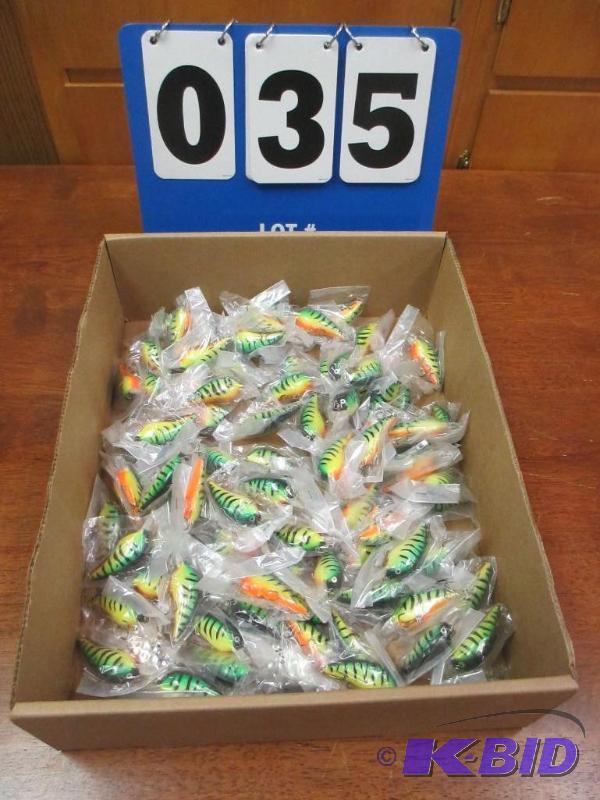 lot 35 image: Box Lot of New Fishing Lures