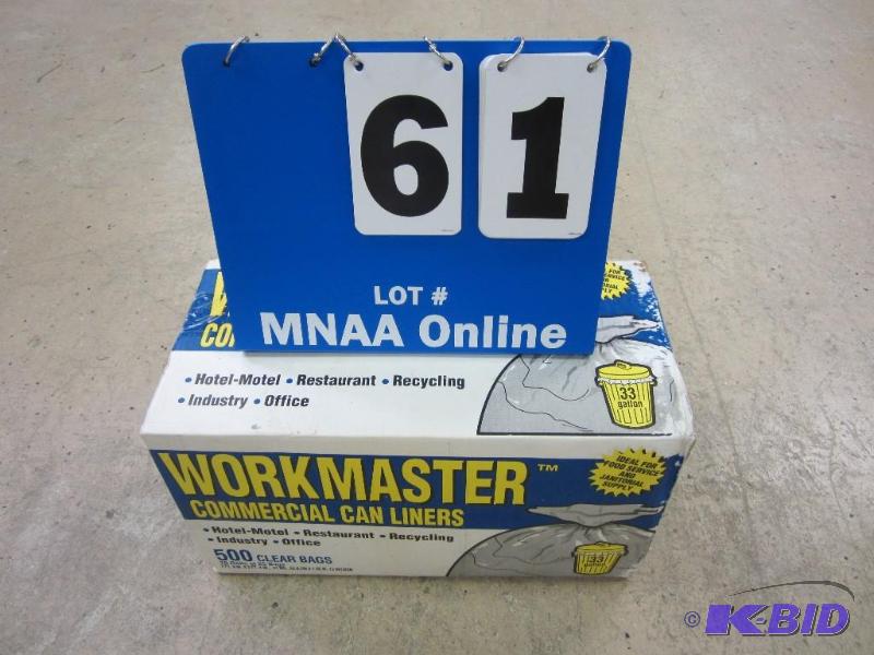 lot 61 image: Workmaster Commerical Can Liners