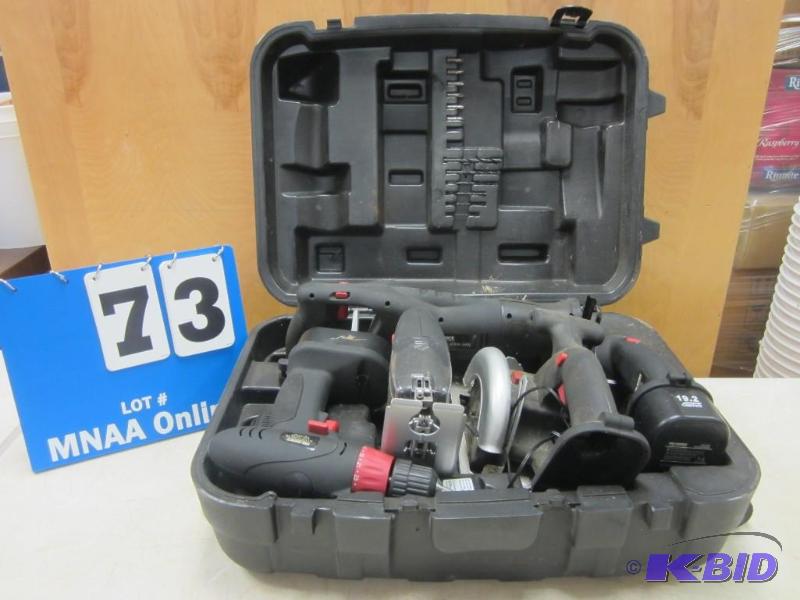 lot 73 image: Pro-Source 4 Cordless Tool Set