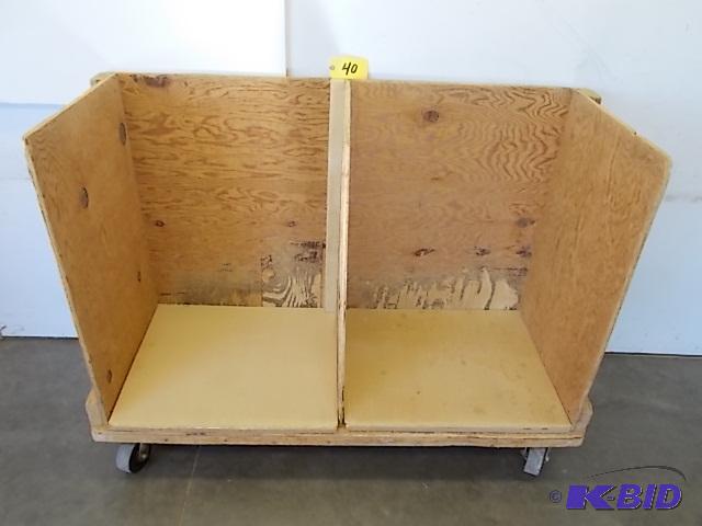 lot 40 image: Heavy Duty Shop Cart, 24" x 60"...