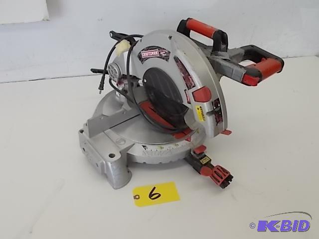 lot 6 image: Craftsman 10" Compound Miter Saw, Works...