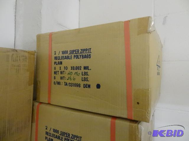 Super Zippit Recloseable Poly Bags. 8 x 10 Qt...