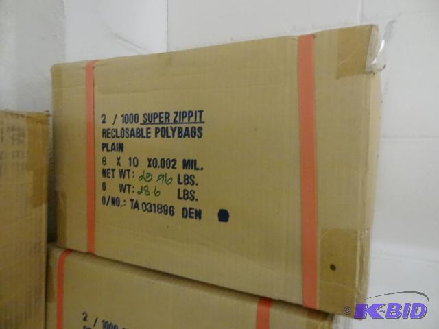 Super Zippit Recloseable Poly Bags. 8 x 10 Qt...