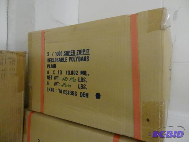Super Zippit Recloseable Poly Bags. 8 x 10 Qt...