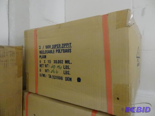 Super Zippit Recloseable Poly Bags. 8 x 10 Qt...