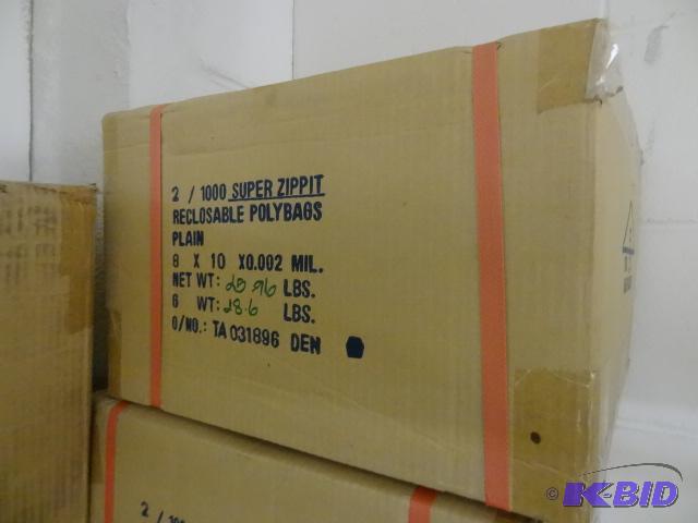 Super Zippit Recloseable Poly Bags. 8 x 10 Qt...