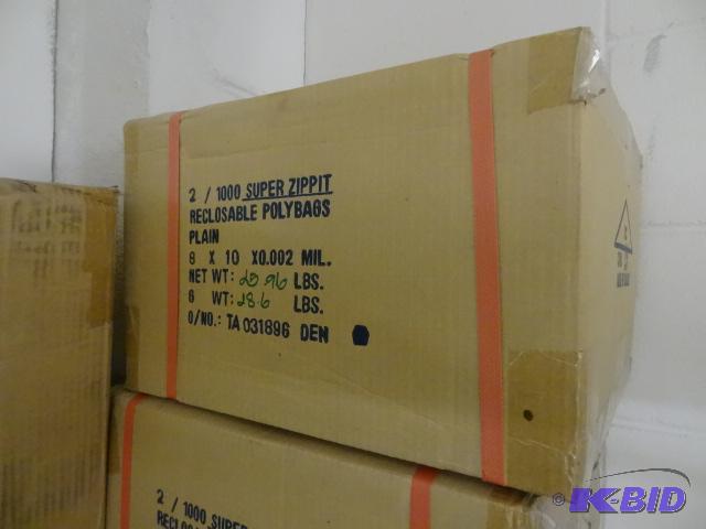 Super Zippit Recloseable Poly Bags. 8 x 10 Qt...