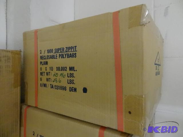 Super Zippit Recloseable Poly Bags. 8 x 10 Qt...