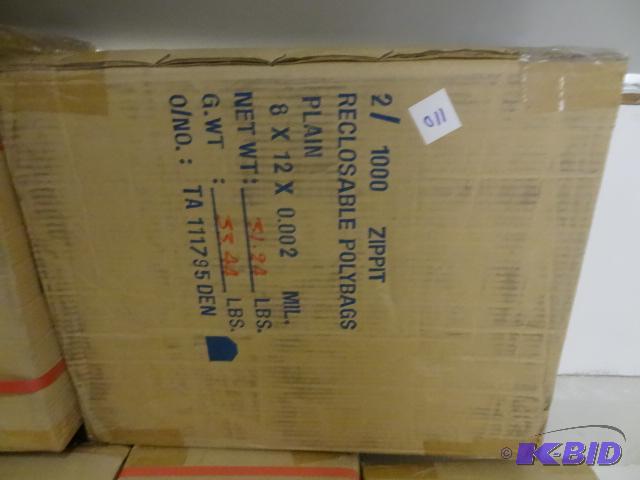 8 x 12 Super Zippit Recloseable Poly Bags. Qt...