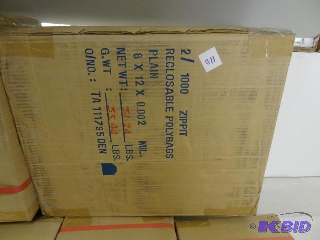 8 x 12 Super Zippit Recloseable Poly Bags. Qt...