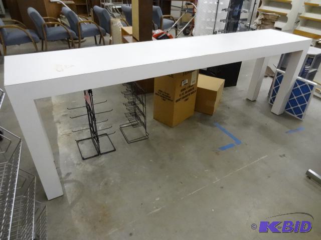 Retail Height Table. 180 x 21 x 36...
