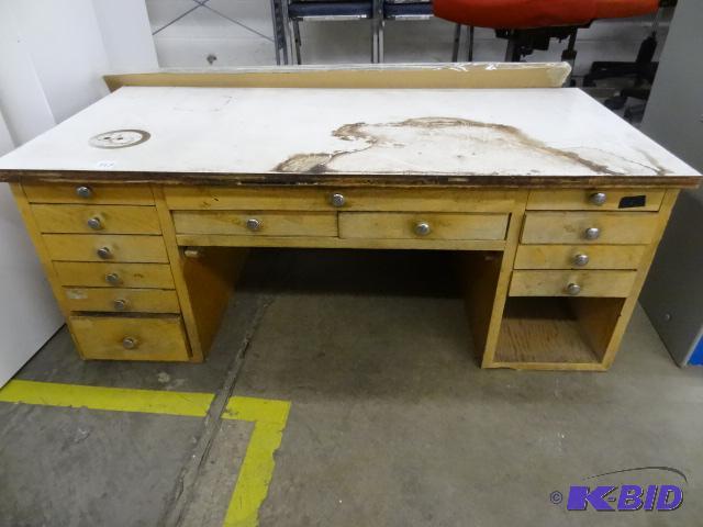 Vintage Table Top Drawer Cabinet. 13 Drawer. ...