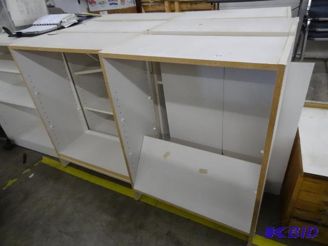 9 Laminate Book Cases. Adjustable Shelves. 24...