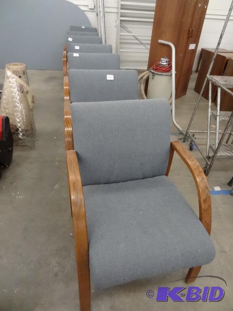 7 Matching Wood Framed Side Chairs...
