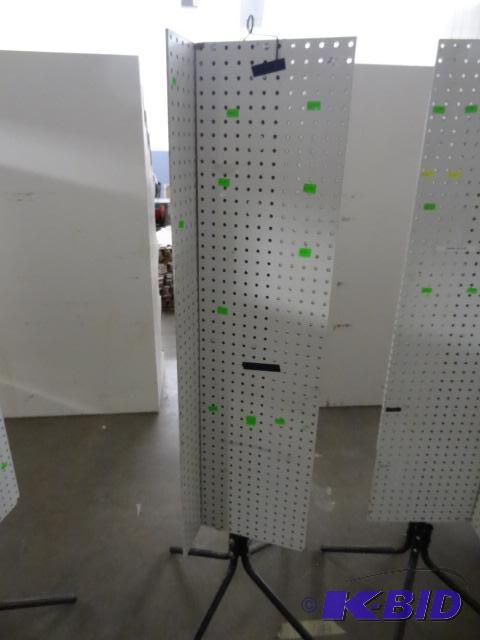 Rotating Peg Board Display. 4 Sided. 12 x 12 ...