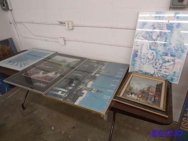 8 Misc. Framed Prints...