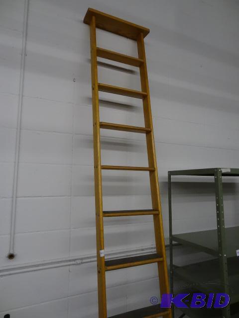 Vintage Wood Library Ladder...