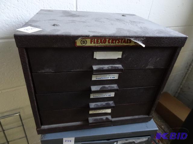 4 Drawer Metal Cabinet. 12 x 10 x 10 Plastic ...
