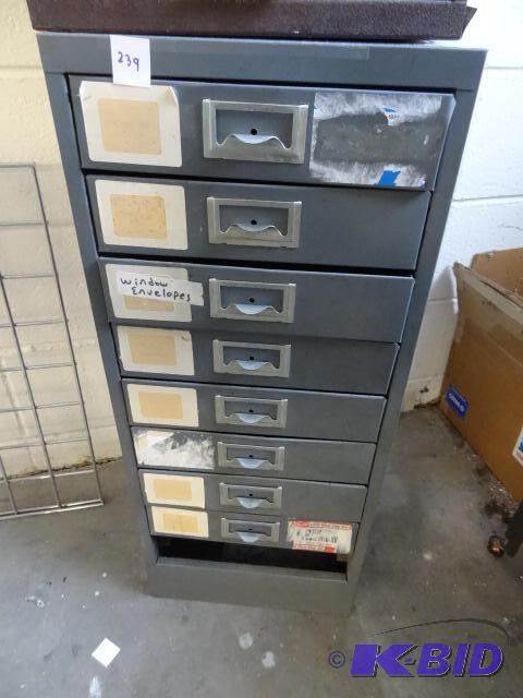 8 Drawer Metal Cabinet. 12 x 10 x 30...
