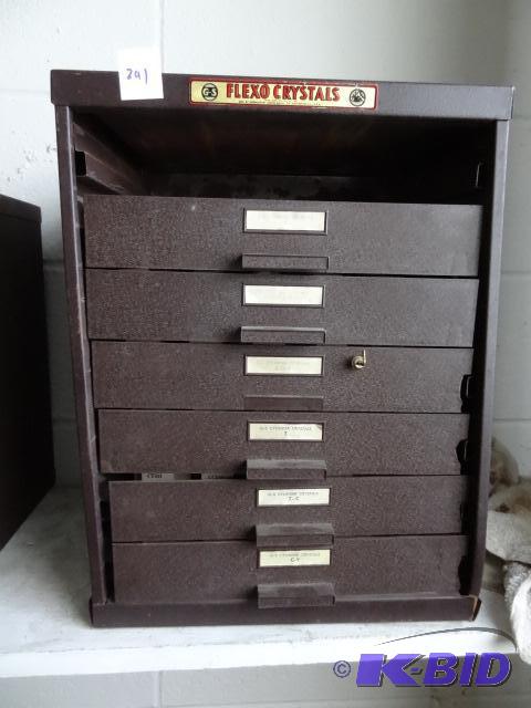 6 Drawer Metal Cabinet. 12 x 10 x 16 Plastic ...