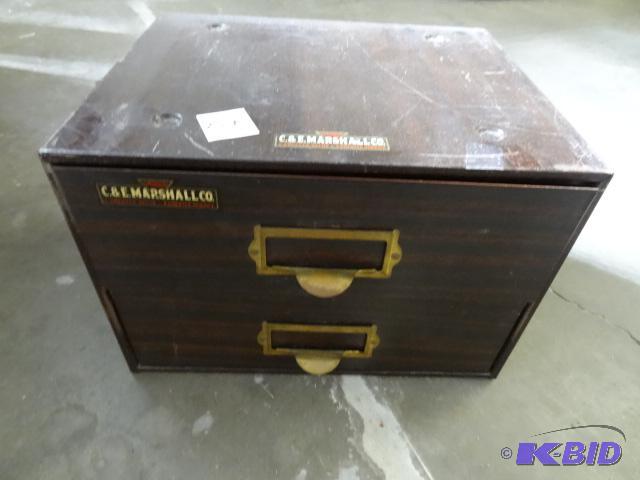 Metal 2 Drawer Cabinet 12 x 10 x 8...