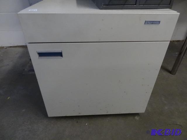 Copy Machine Cabinet On Wheels. 23 x 19 x 24...