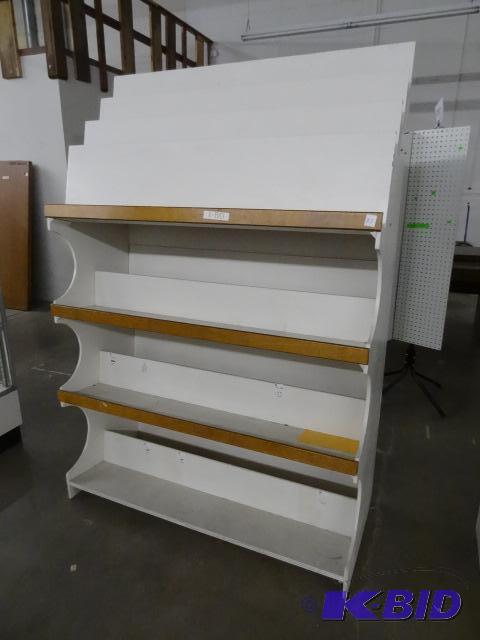Wood Book Shelf Retail Display.&nbsp 48 x 21...