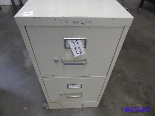 15&quot Metal 2 Drawer File Cabinet...