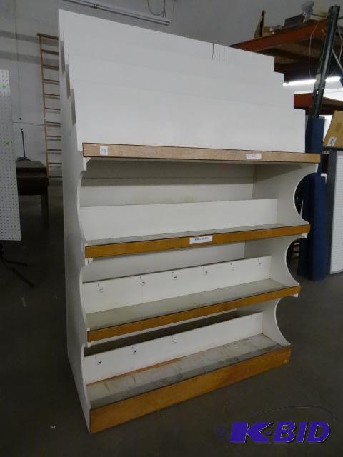 Wood Book Shelf Retail Display.&nbsp 48 x 21...