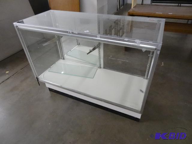 Full Glass Retail Display. Has Mirrored Back ...