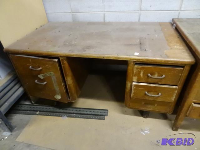 Vintage Wood Type Writer Desk. Needs Refinish...