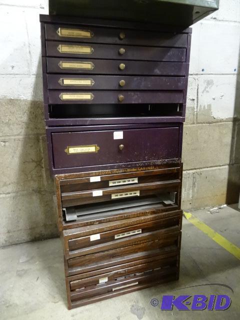 6 Watch Maker Parts Cabinets...