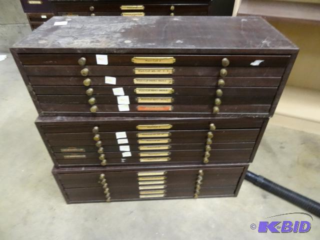 3 Watch Maker Cabinets...
