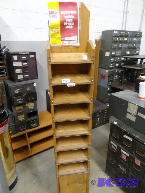 Double Sided Wood. Retail Display....