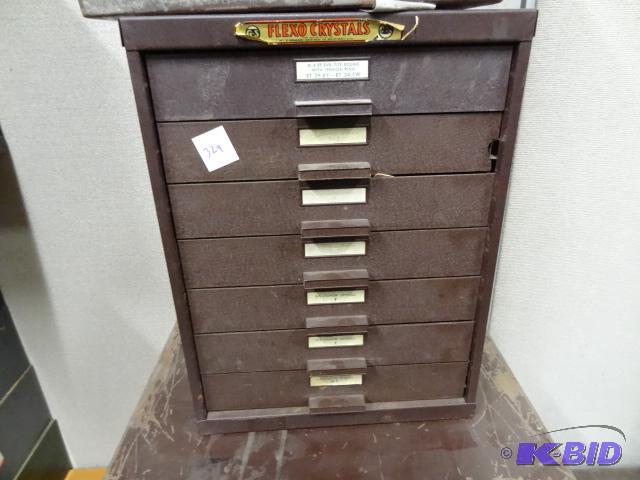 Watch Makers Cabinet Metal with Plastic Drawe...